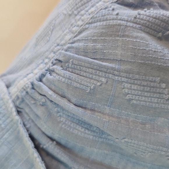 Anthropologie Pilcro cotton laced back button down shirt Sz M - Picture 8 of 14